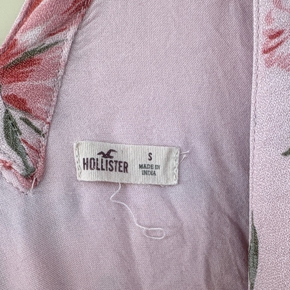 Hollister Pink Floral Long Sleeve Dress - Picture 3 of 9